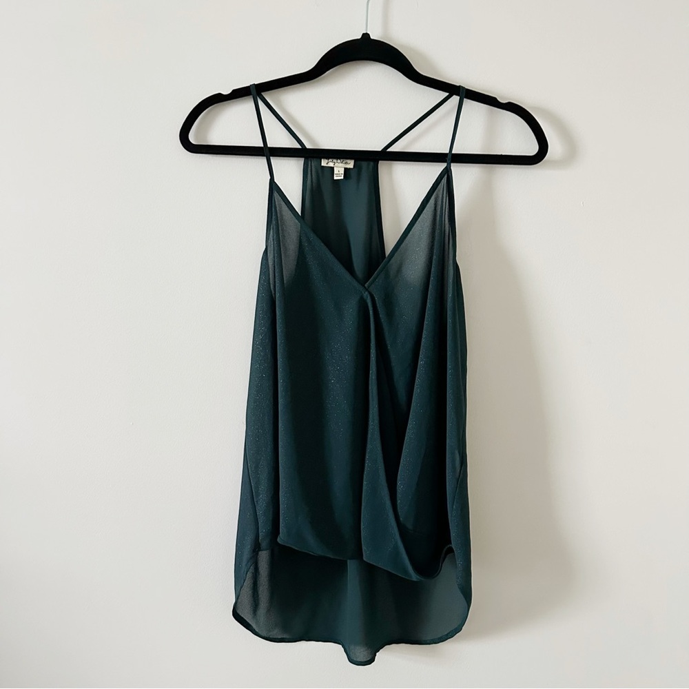 Elegant Black Sheer Women's Top